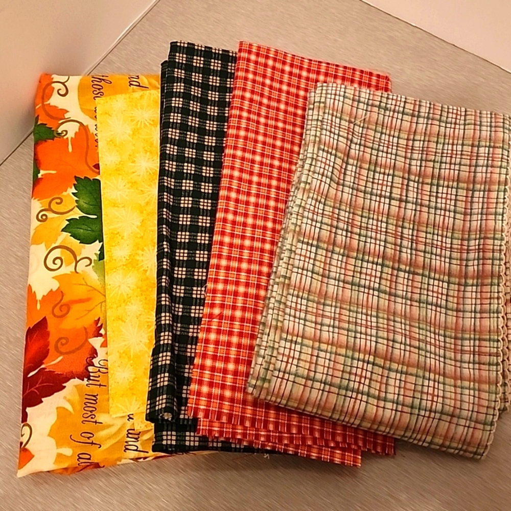 Fall Leaf and Asst. Matching Fabrics-B